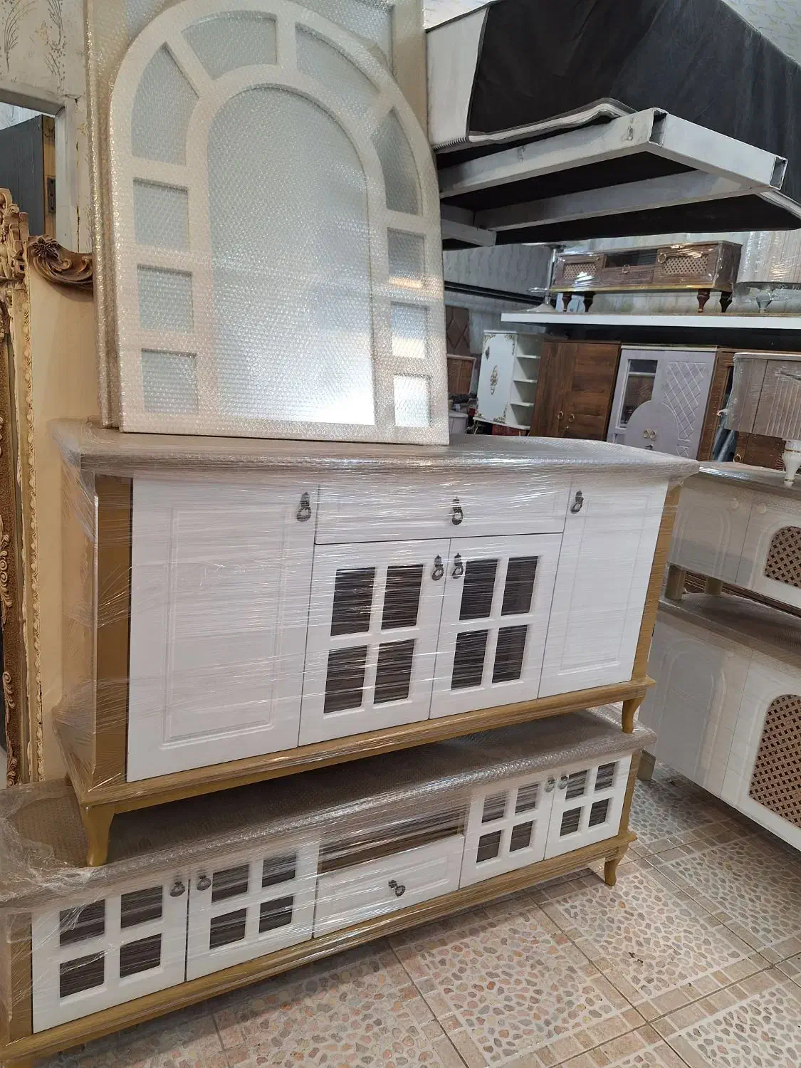 میز و کنسول ست کار چوب و کامل ام دی اف|مبلمان خانگی و میز عسلی|دورود, |دیوار