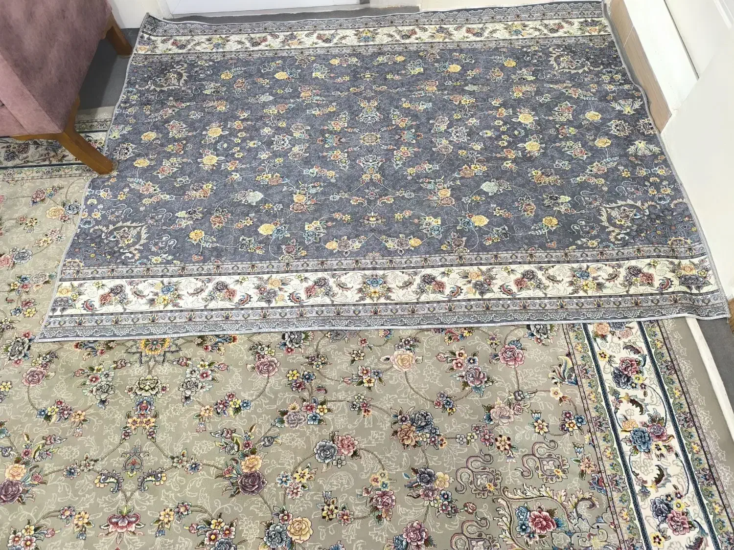 فرشینه یک و نیم در دو|فرش|قروه, |دیوار