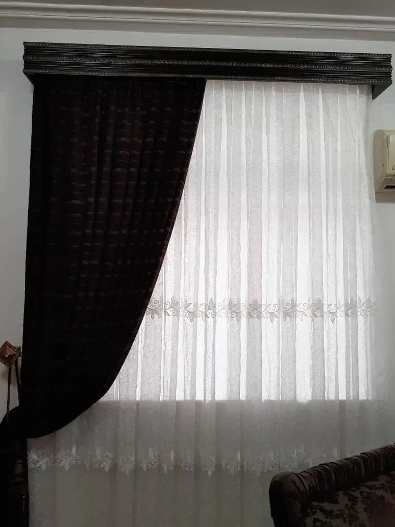 پرده پذیرایی.تازه.بدون پارگی.کاملا سالم|پرده، رانر، رومیزی|رشت, نیروی دریایی|دیوار