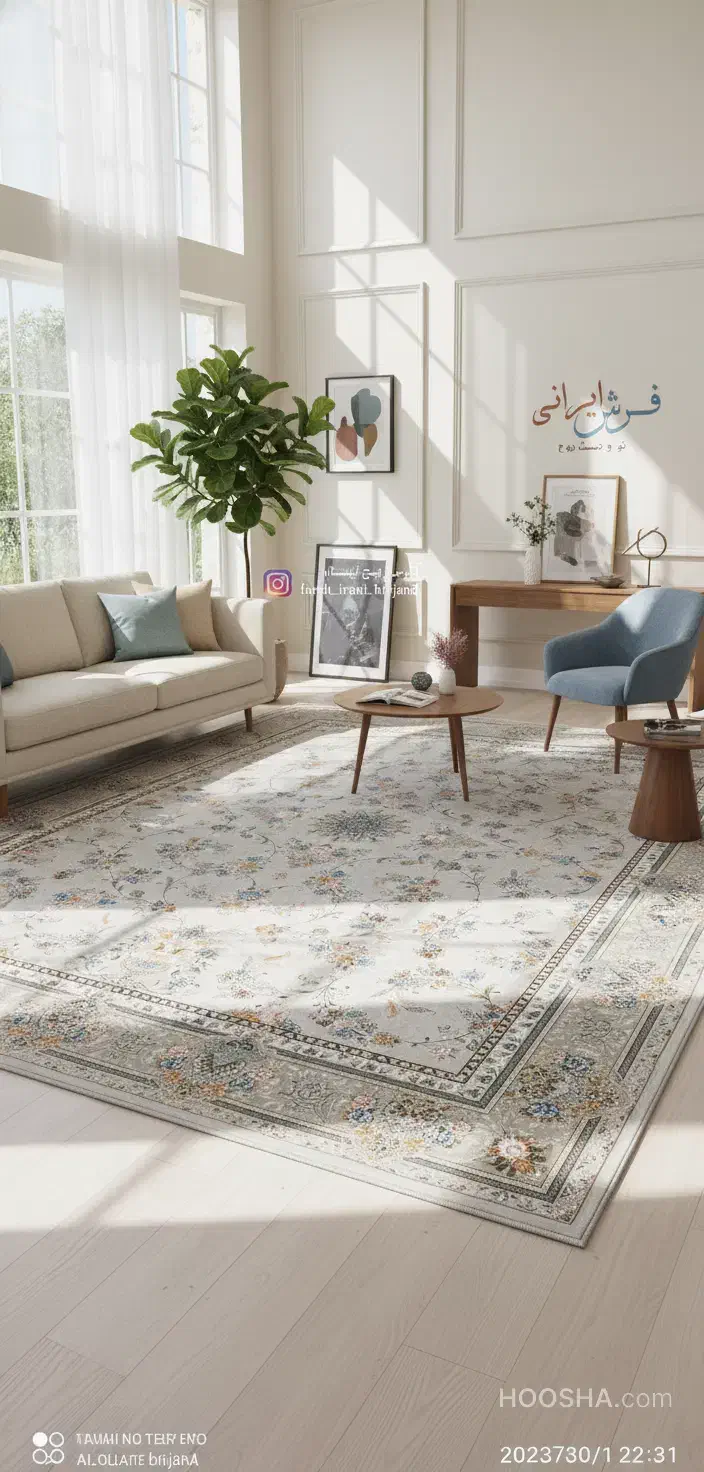 فرش صددرصد آکریلیک در ارزانکده ی «فرش ایرانی»|فرش|بیرجند, |دیوار