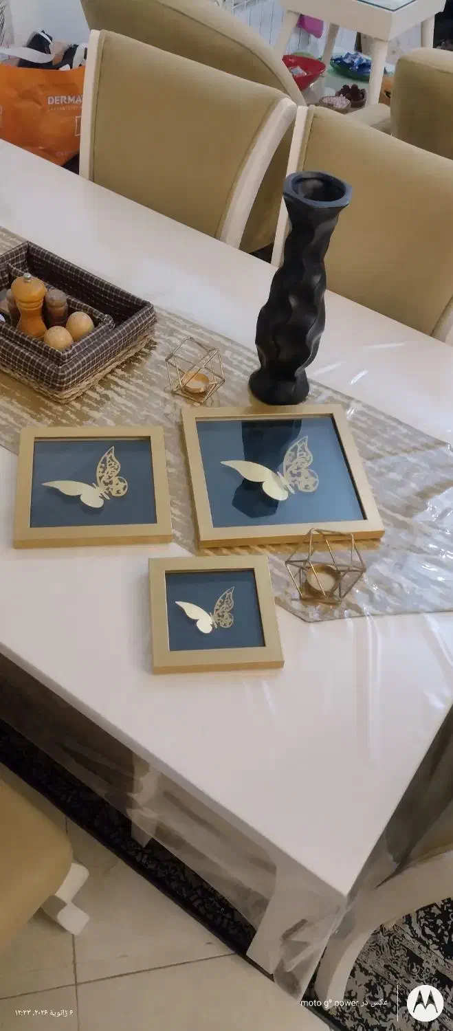 تابلو پروانه و ساعت|تابلو، نقاشی، عکس|تهران, سید خندان (جلفا)|دیوار