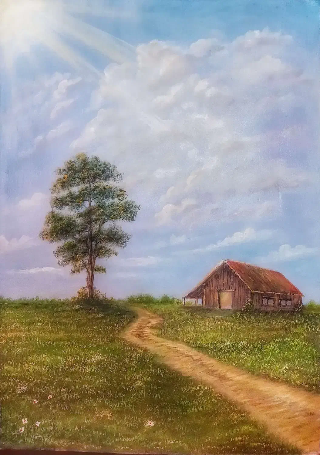 تابلو نقاشی منظره کار دست|تابلو، نقاشی، عکس|بوشهر, |دیوار