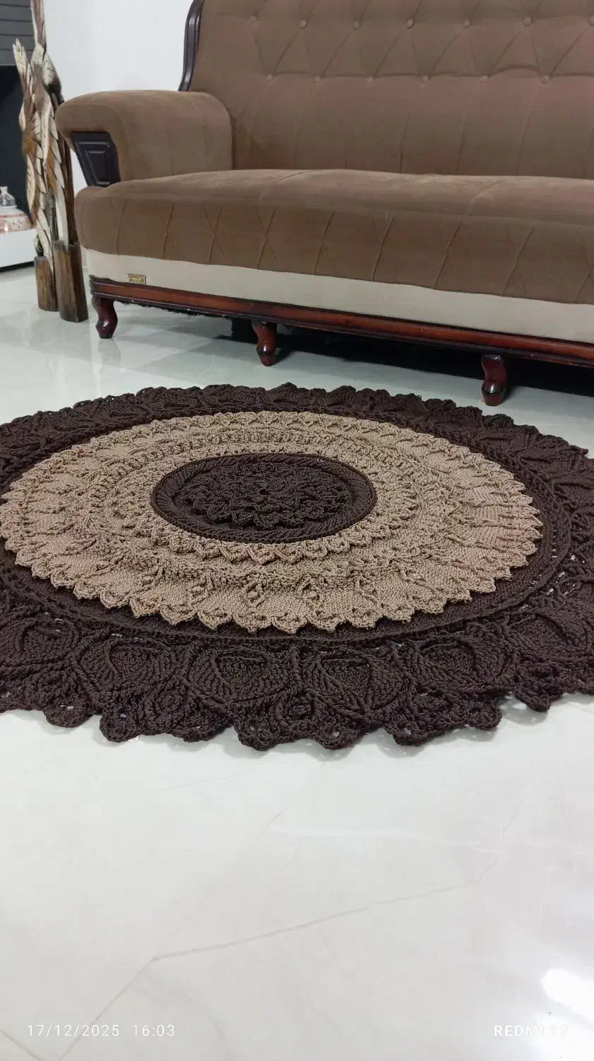 فرشینه مکرومه|فرش|نیشابور, شهرک بهارستان|دیوار