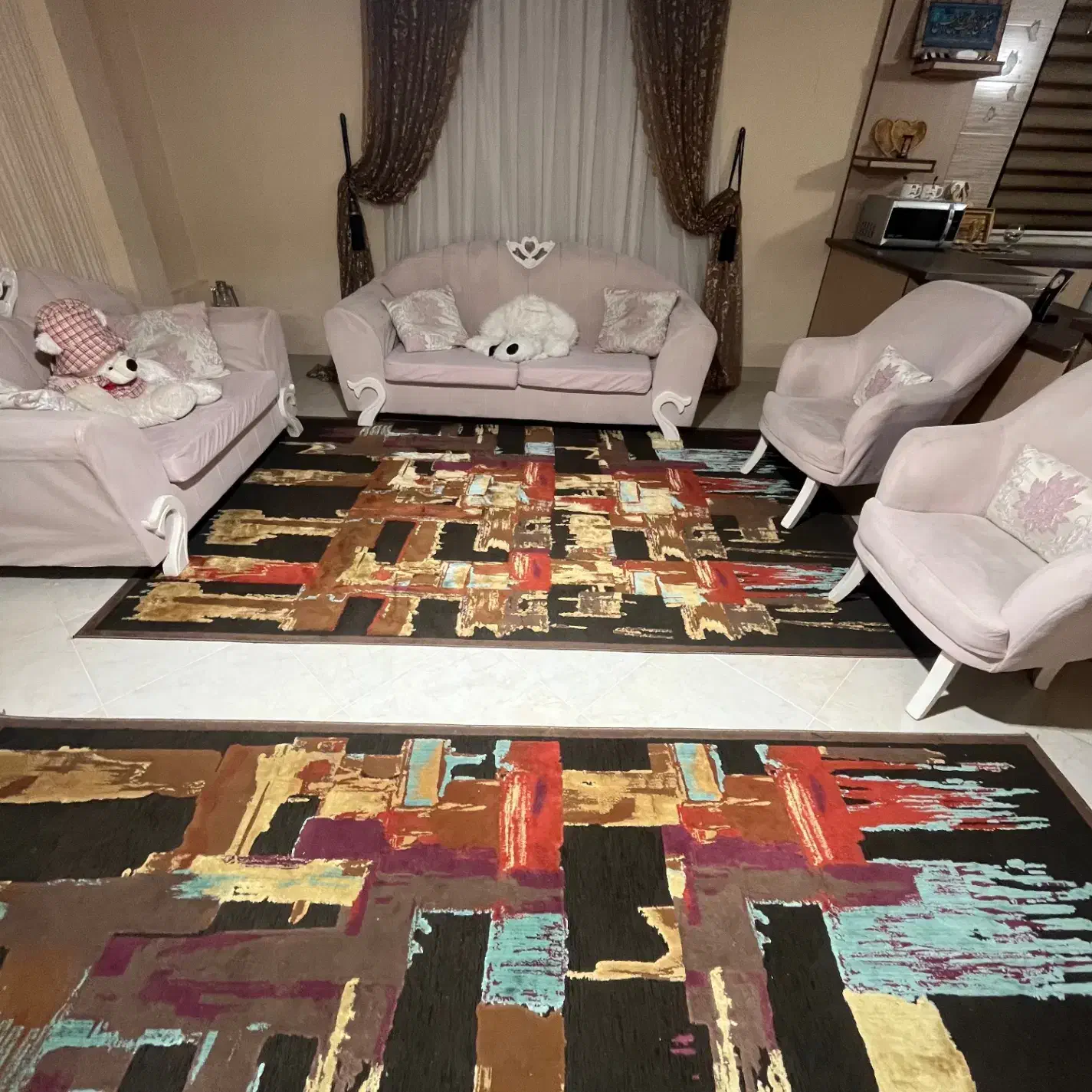 مبل هفت نفره|مبلمان خانگی و میز عسلی|رباط‌کریم, رباط‌کریم|دیوار