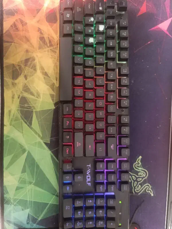 کیبورد گیمینگ t-wolf|قطعات و لوازم جانبی رایانه|مشهد, کوی دروی|دیوار