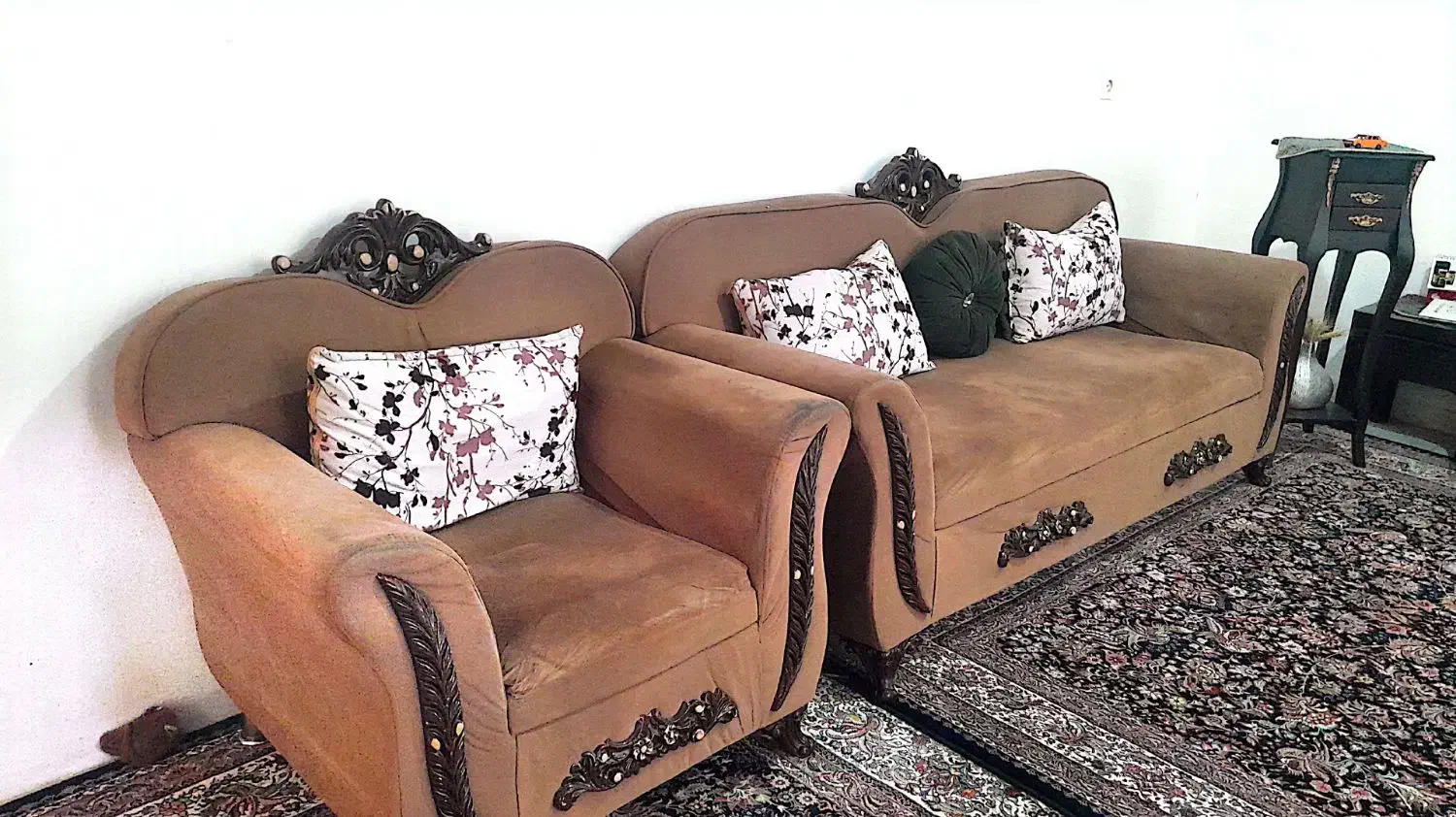 فروش مبل و میز و میز تکی کنار مبلمان|مبلمان خانگی و میز عسلی|مهران (ایلام), |دیوار