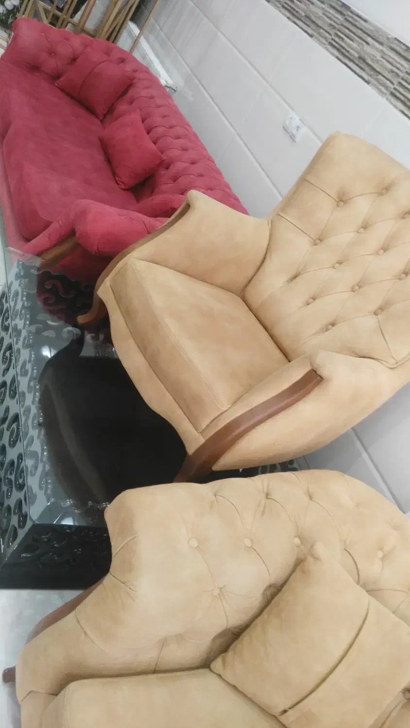 مبلمان هشت نفره کلاسیک با میز جلو مبلی|مبلمان خانگی و میز عسلی|سنندج, |دیوار