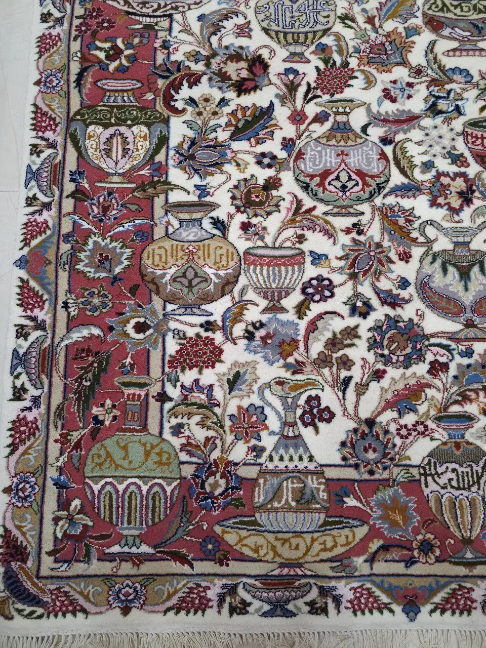 قالیچه دستباف 3 متری طرح کاسه کوزه کاشمر|فرش|مشهد, هفده شهریور|دیوار