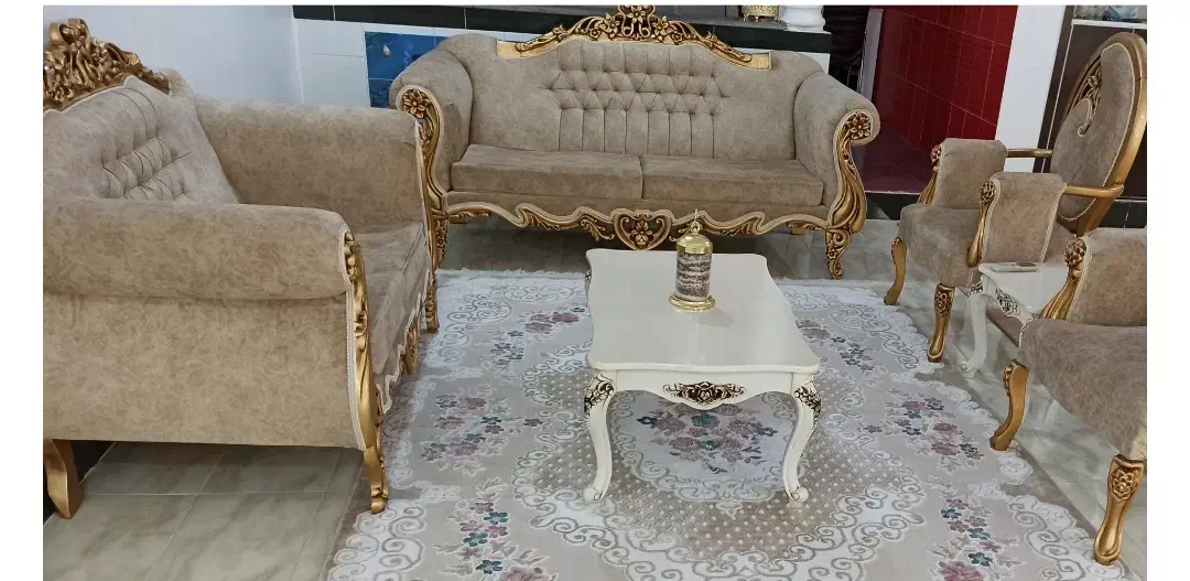 مبل ۷ نفره|مبلمان خانگی و میز عسلی|بندر گناوه, |دیوار