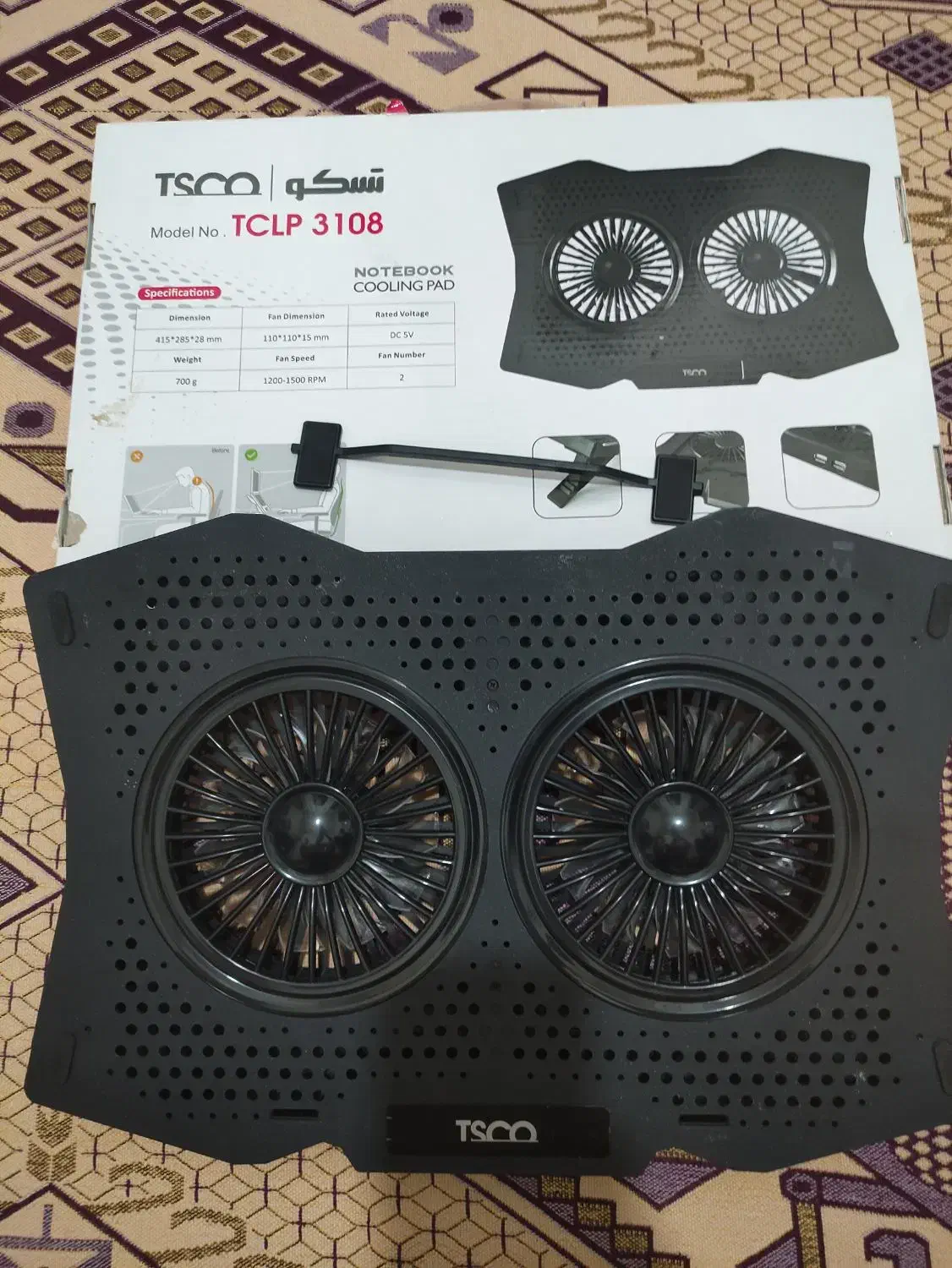 فن گیمینگ تسکو و موس x|قطعات و لوازم جانبی رایانه|خوی, |دیوار