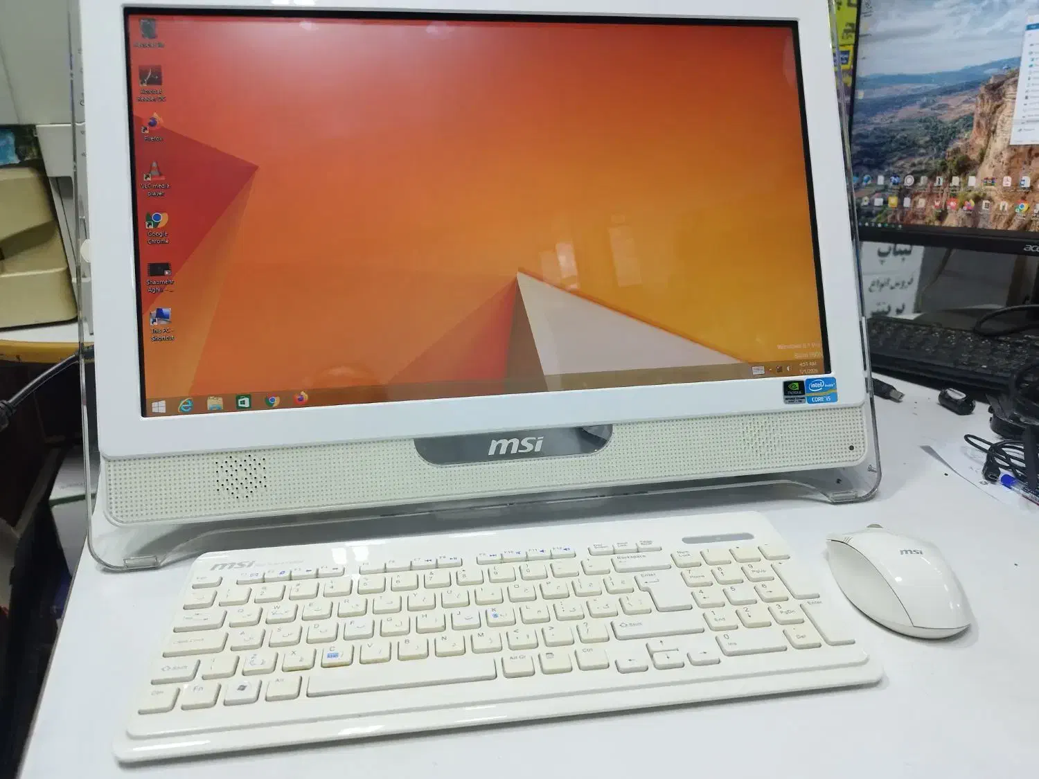 all in one MSI سفید و خوشگل فول تاچ|رایانه رومیزی|اندیشه, اندیشه فاز ۴|دیوار