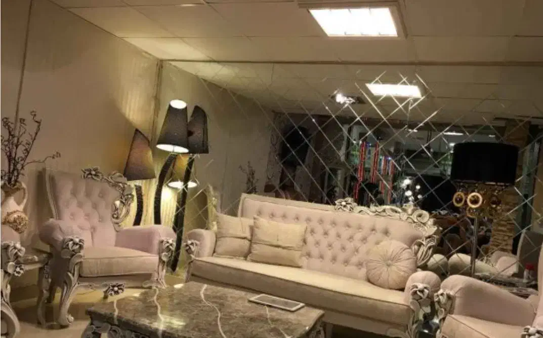 مبلمان نیمه استیل طرح نیلوفری|مبلمان خانگی و میز عسلی|رباط‌کریم, رباط‌کریم|دیوار