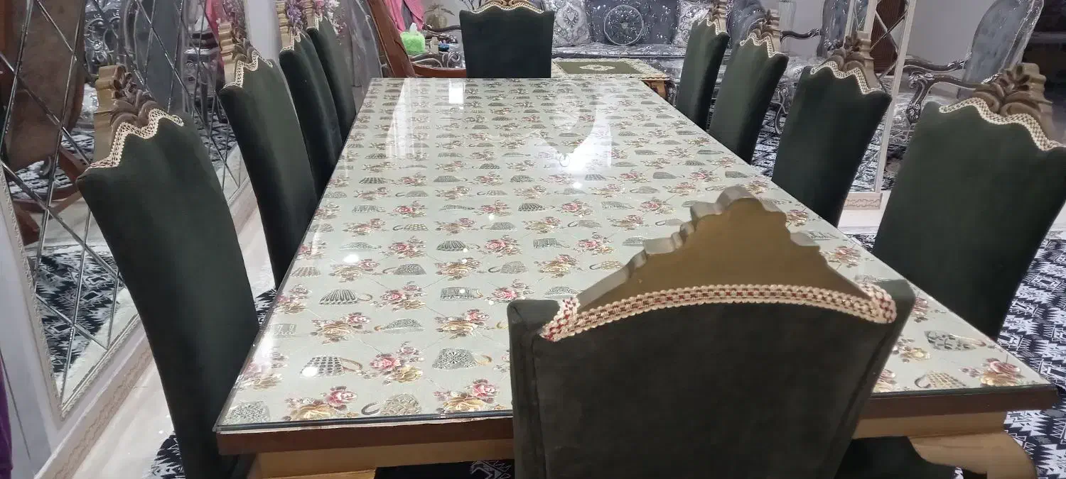 میز ناهار خوری ده نفره|میز و صندلی غذاخوری|لنگرود, |دیوار
