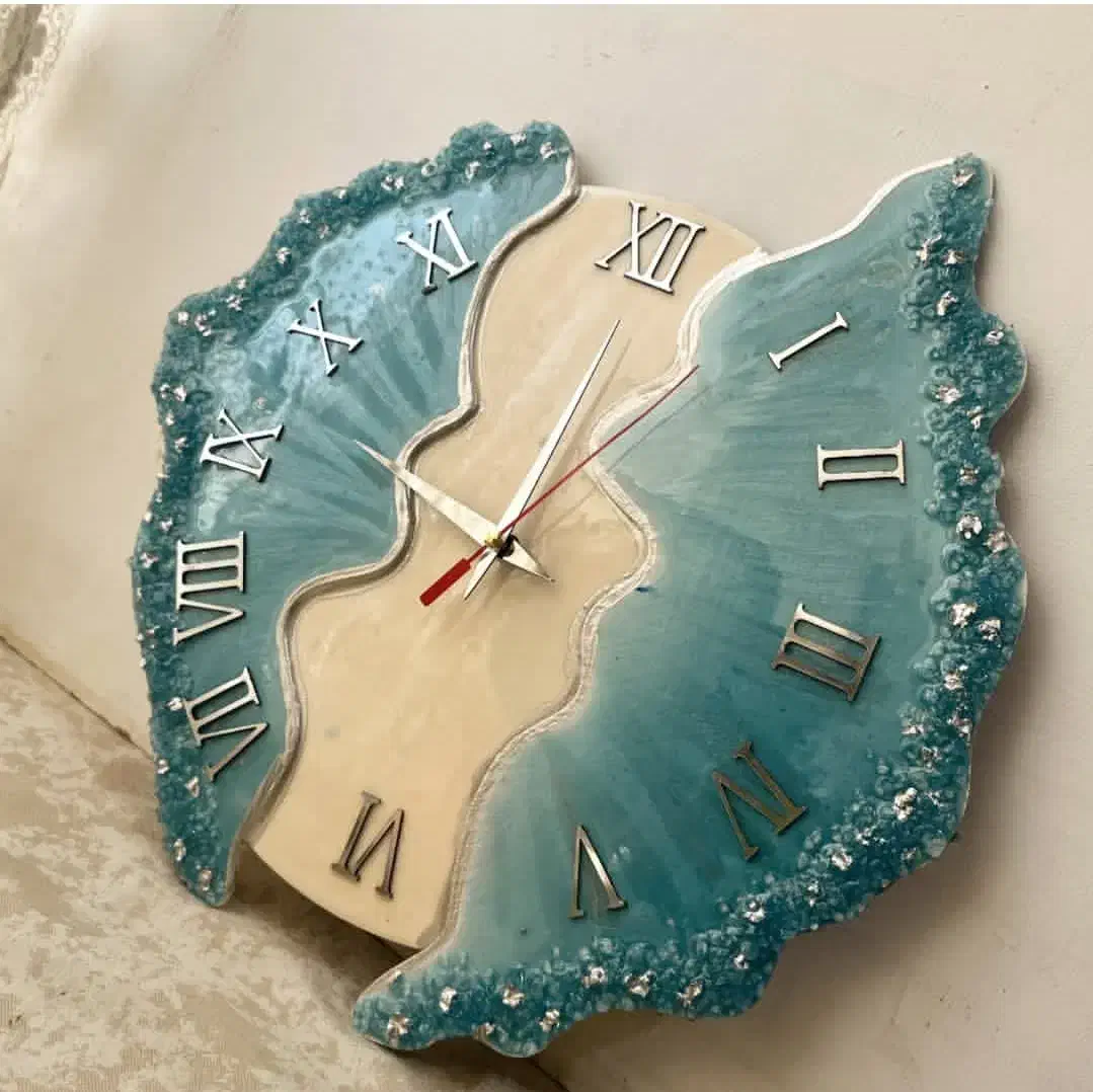 انواع ساعت رزینی و تکسچر|ساعت دیواری و تزئینی|خوی, |دیوار