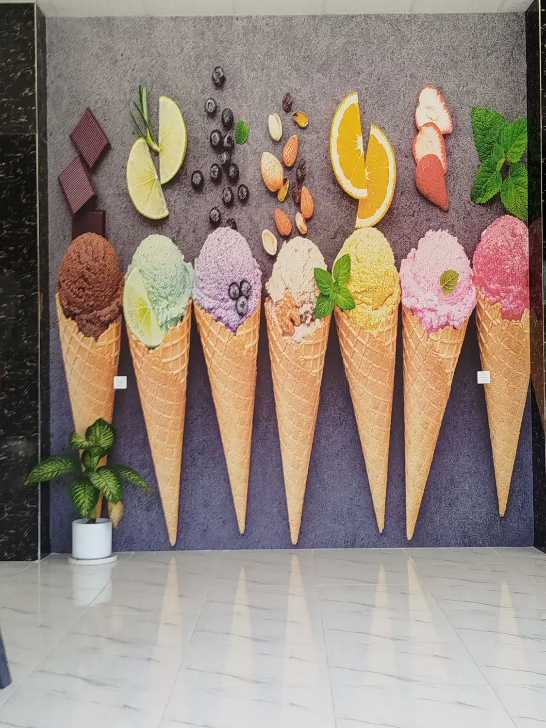 اجرا کاغذ دیواری پوستر ۳بعدی|خدمات پیشه و مهارت|شهر بابک, |دیوار