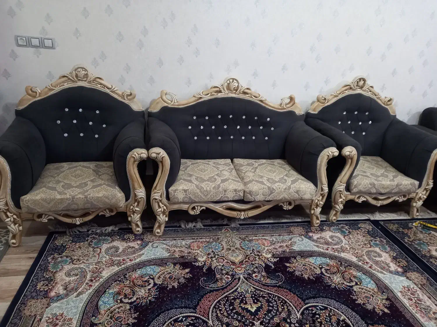 مبل هفت نفره تمیز وشیک|مبلمان خانگی و میز عسلی|رامهرمز, |دیوار