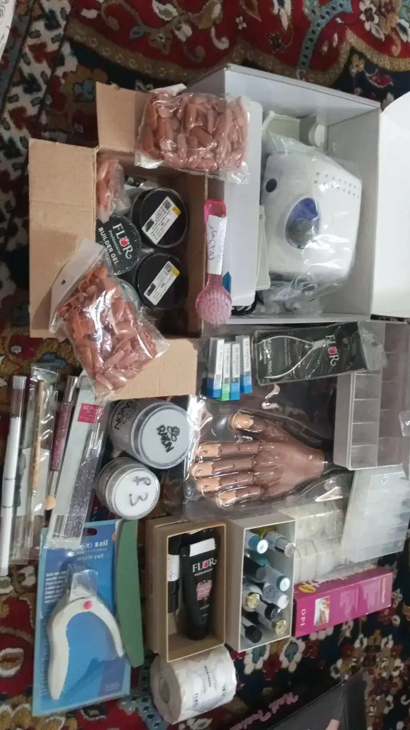 وسایل کامل ناخون کاری|آرایشی، بهداشتی، درمانی|روانسر, |دیوار