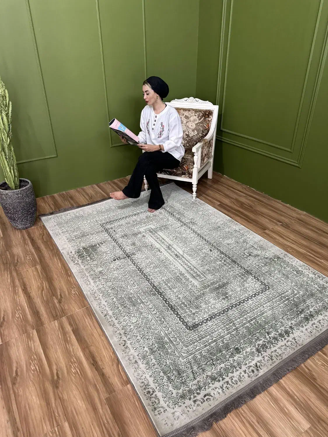 فرش های مینیمال و سبز پارسیا ۱۲و۹و۶ متری|فرش|قم, باجک دو|دیوار