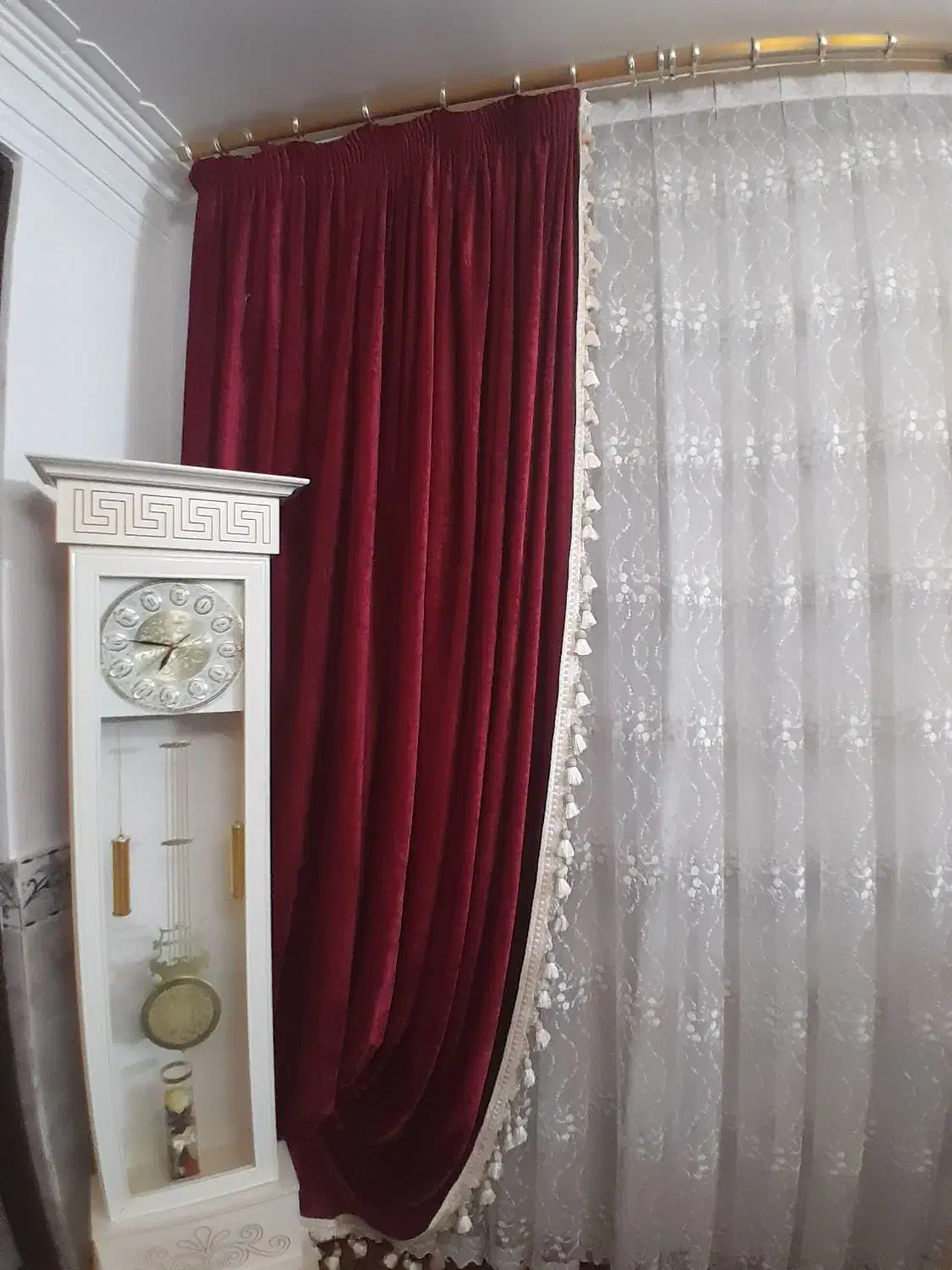 دو عدد والن پرده گرم بالا|پرده، رانر، رومیزی|تاکستان, |دیوار