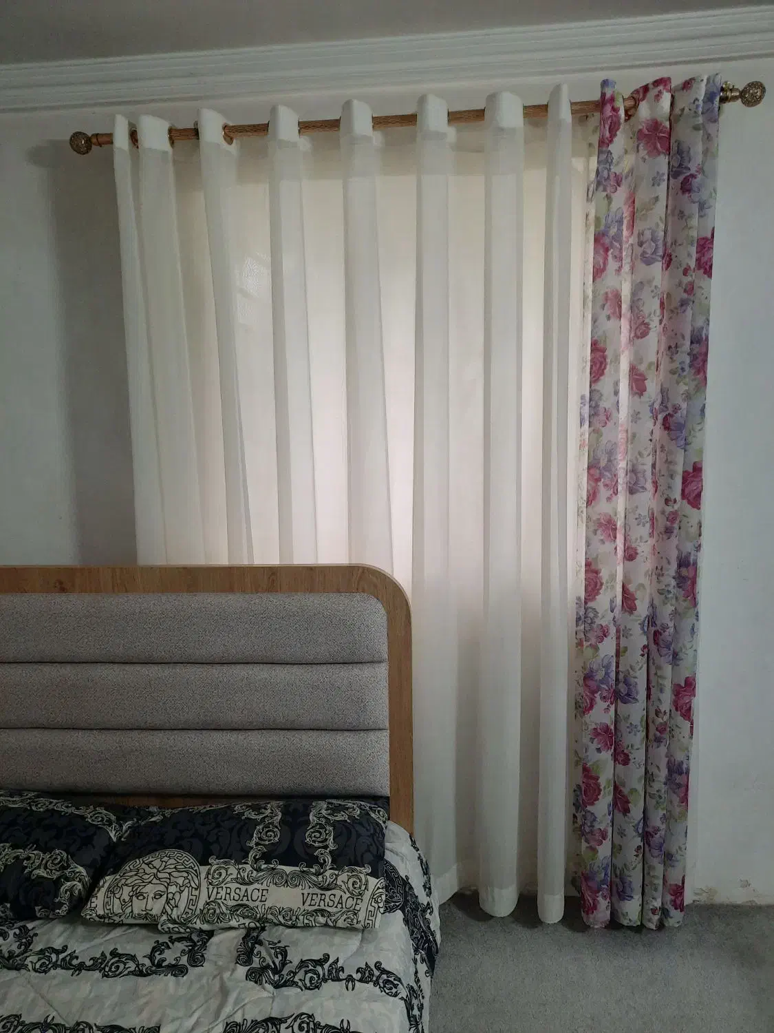 ۴عدد پرده پانچ عرض پرده امترو۸۰ در ۲و ۳۰|پرده، رانر، رومیزی|آمل, |دیوار