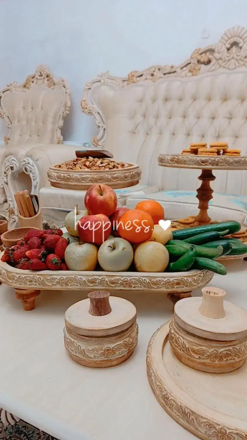 سرویس پذیرایی چوبی|ظروف سرو و پذیرایی|گلستان (تهران), |دیوار