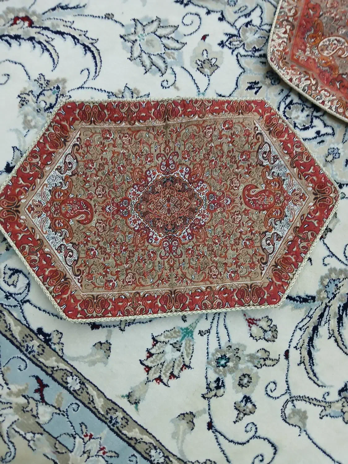 رومیزی ترمه 5 تکه (اصل)|پرده، رانر، رومیزی|تهران, فدک|دیوار