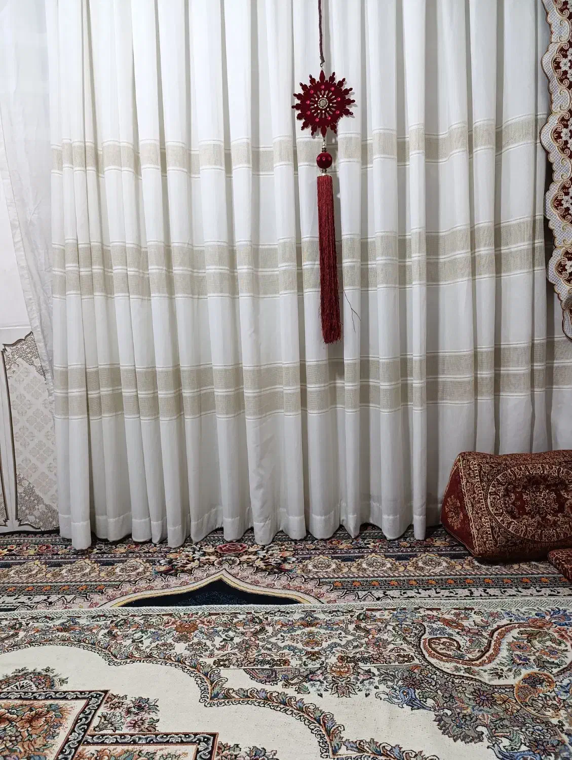 پرده تور9متربراپنجره 3متری|پرده، رانر، رومیزی|مشهد, اروند|دیوار