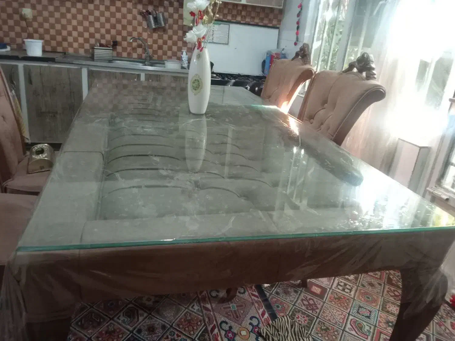 میز نهار خوری ۸نفره|میز و صندلی غذاخوری|مشهد, حضرت حجت|دیوار