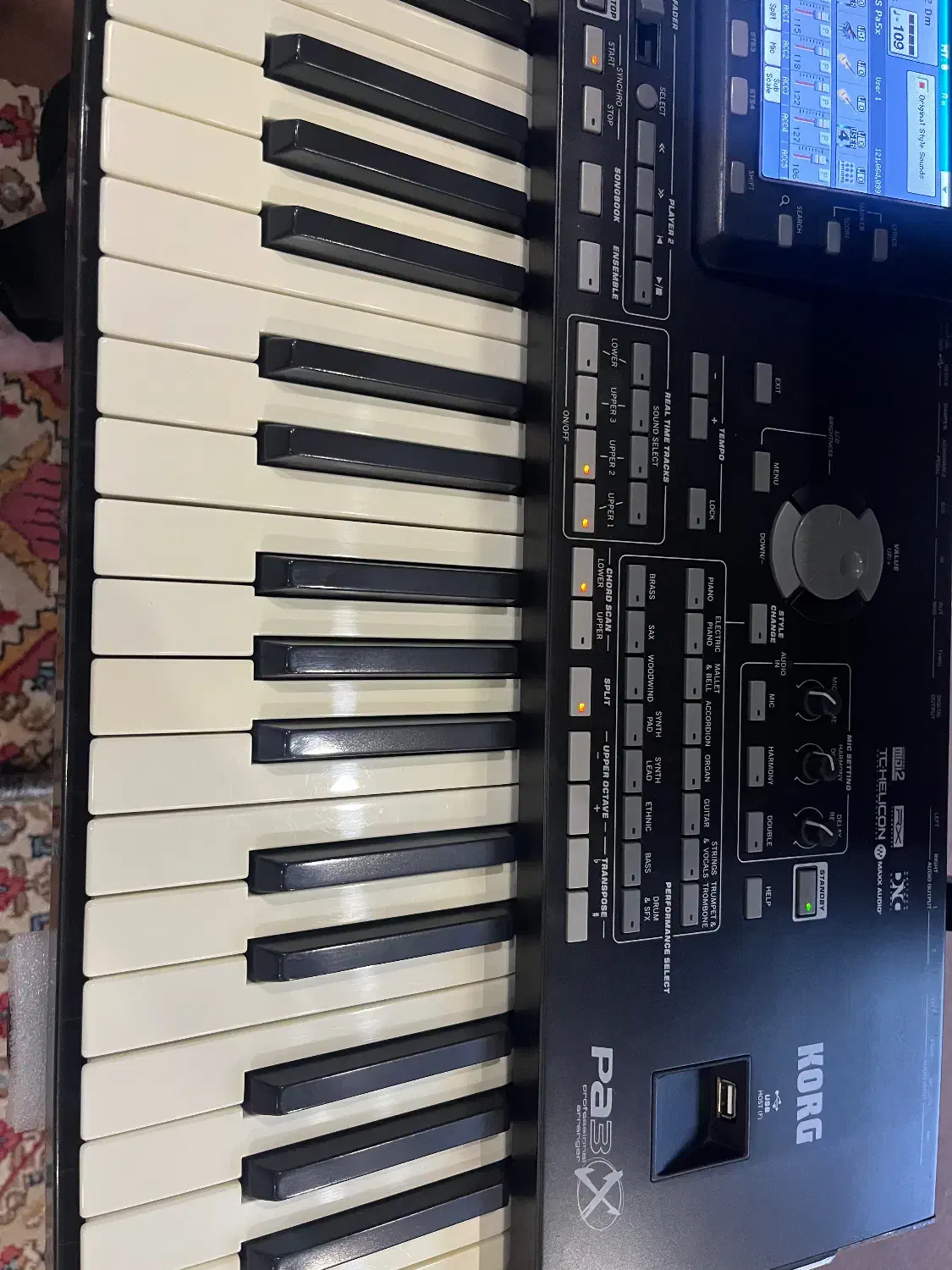 کیبورد کرگ korg pa3x|پیانو، کیبورد، آکاردئون|رشت, پل تالشان|دیوار