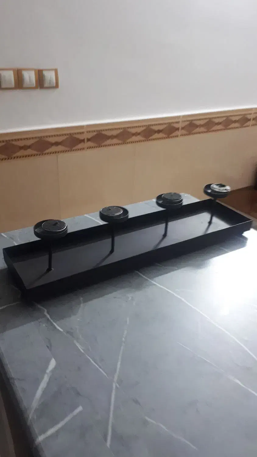 جاشمعی فلزی رنگ مشکی|صنایع دستی و سایر لوازم تزئینی|بجنورد, |دیوار