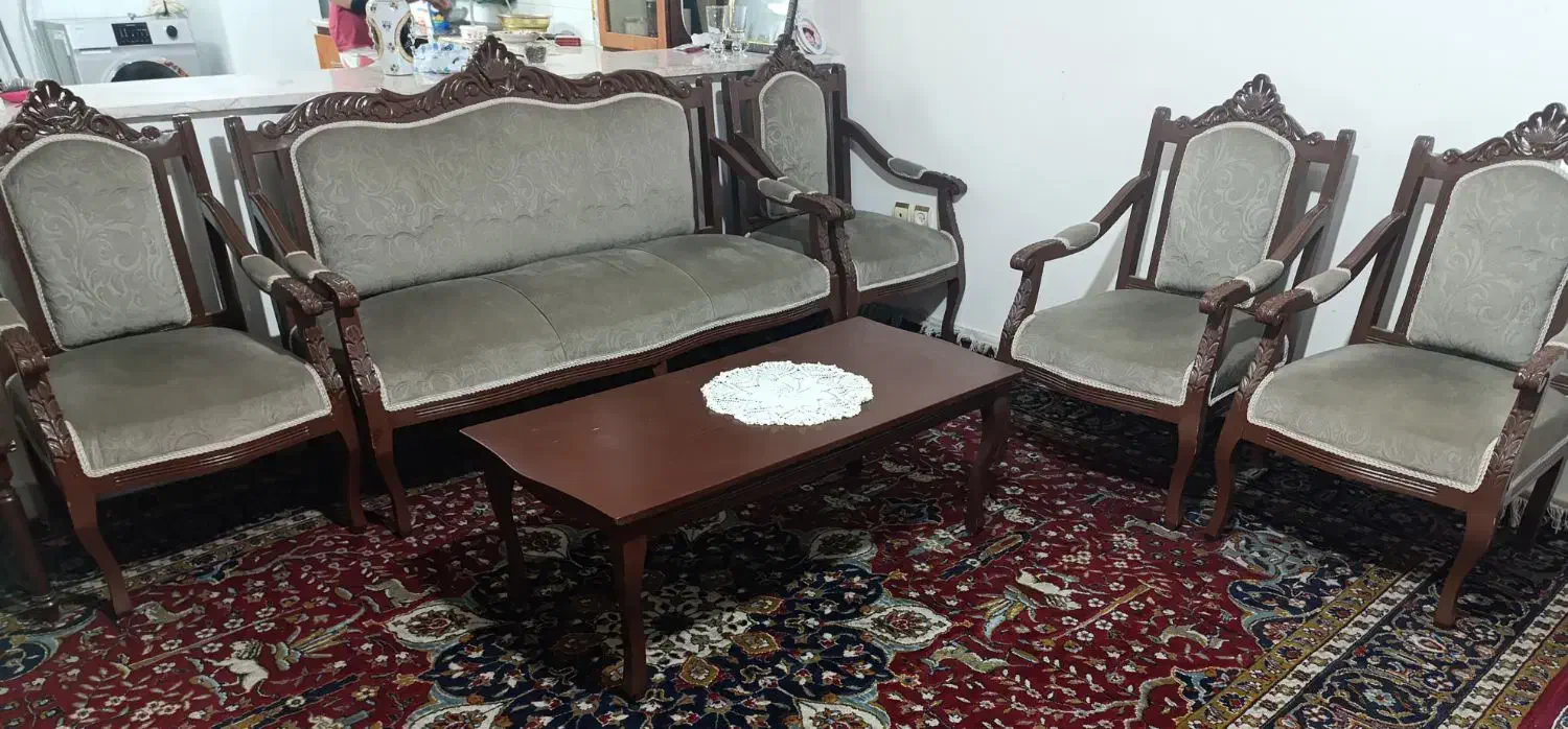 مبلمان ۷نفره با میز|مبلمان خانگی و میز عسلی|قوچان, |دیوار