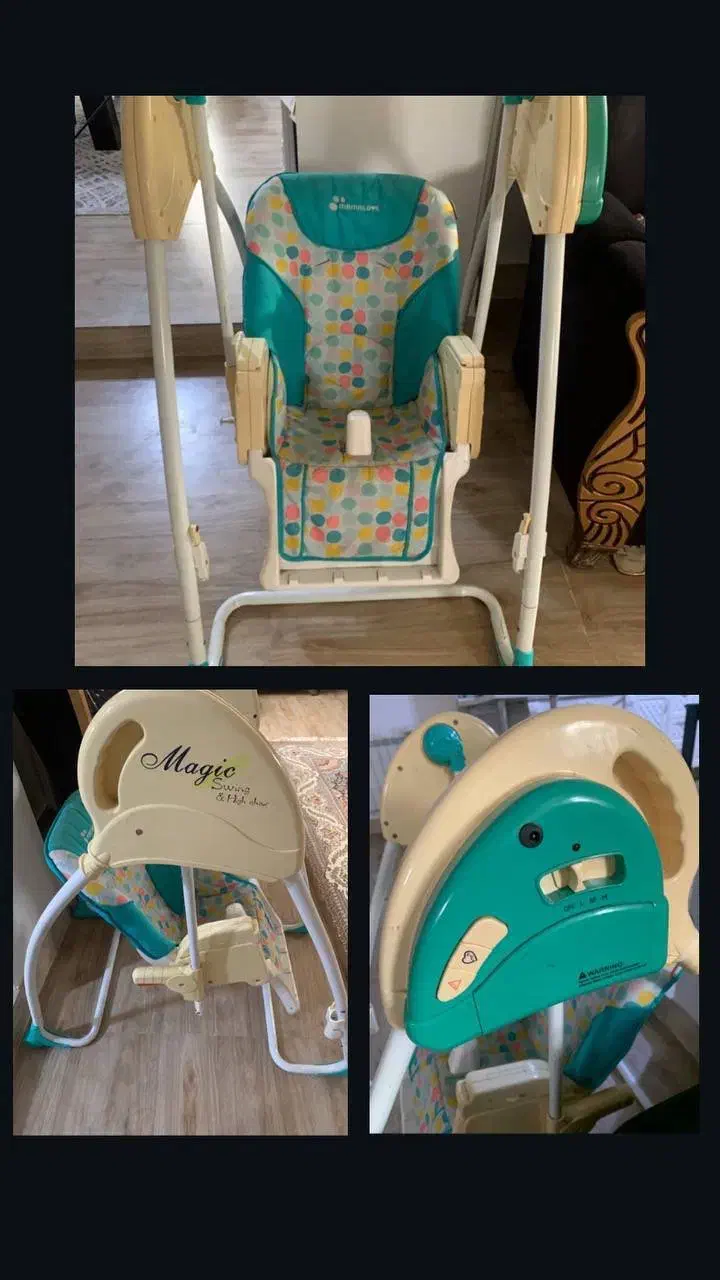 تاب برقی و‌صندلی غذا|تخت و صندلی بچه|قائم‌شهر, |دیوار