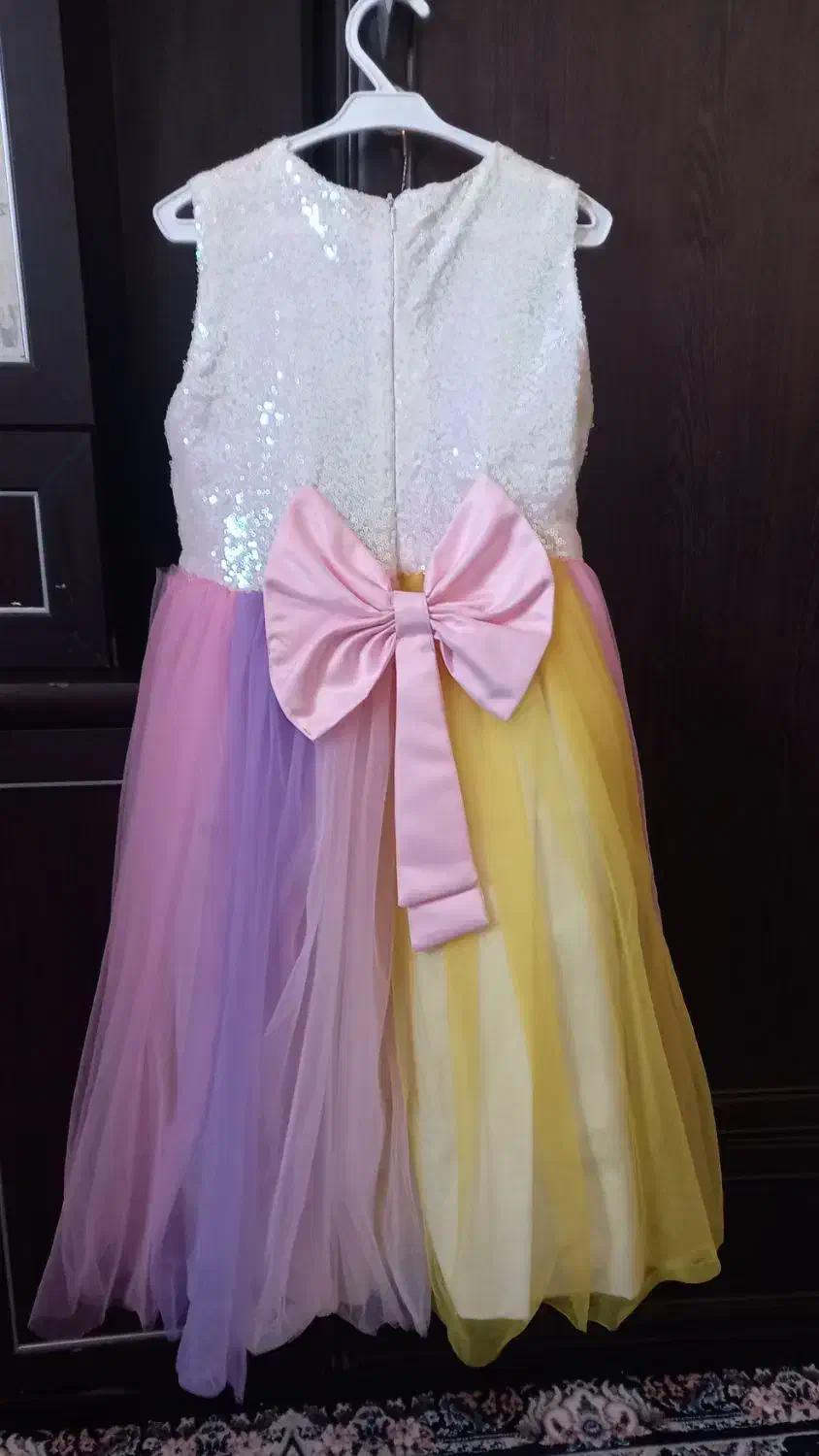 پیراهن مجلسی  سن ۸ تا ۱۰ سال|لباس|زنجان, |دیوار