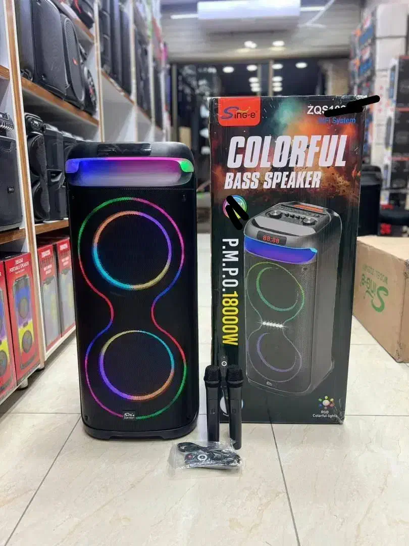 اسپیکر شارژی90سانتی 2میکروفون طرح JBL خردکن قابلمه|سیستم صوتی خانگی|قم, سید معصوم|دیوار