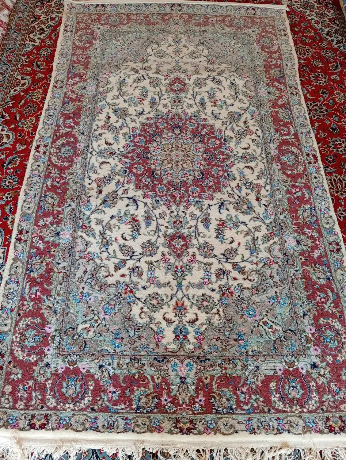 قالی 32خانه|فرش|کاشان, باغچه فیض|دیوار