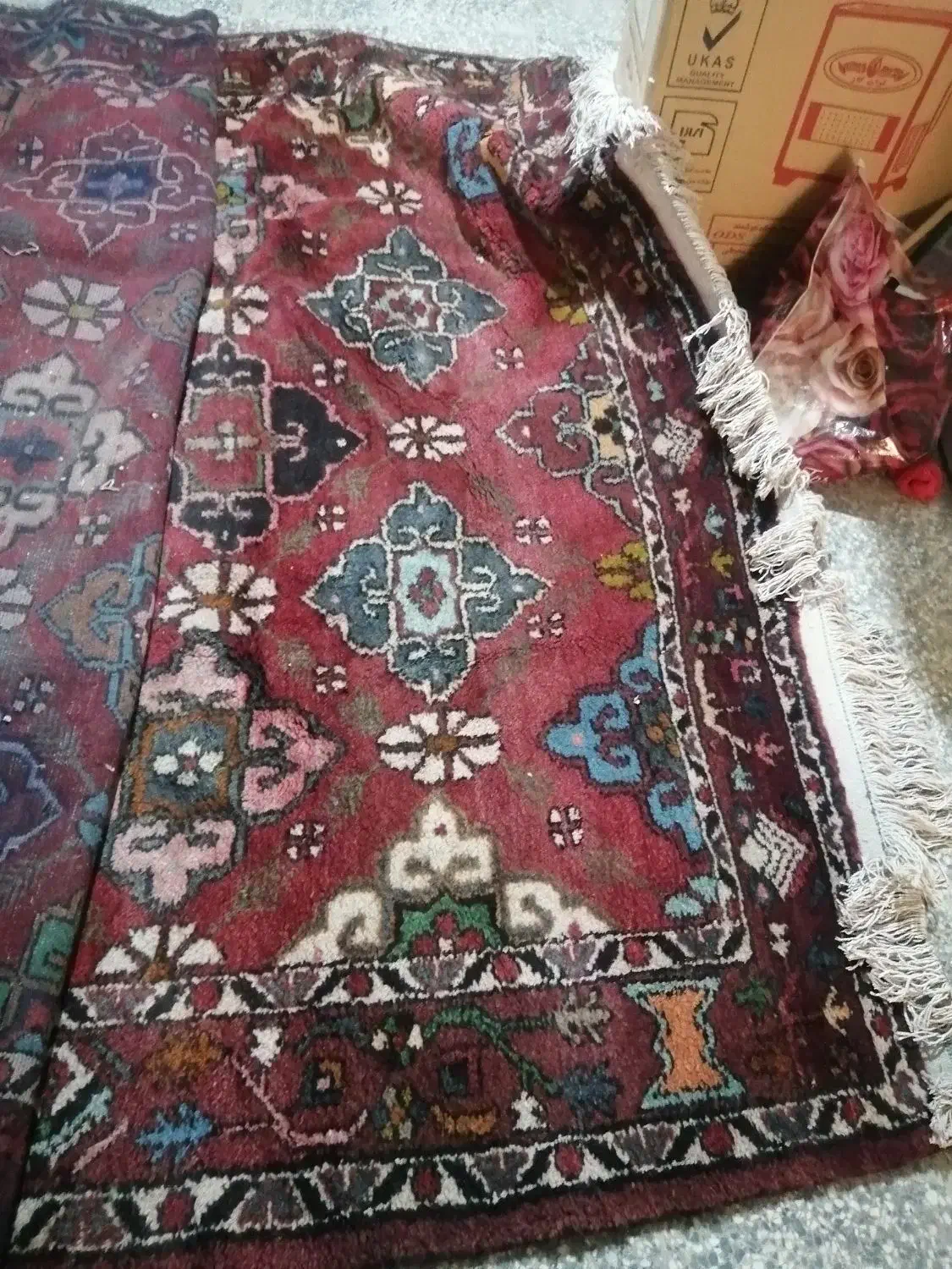 فرش قدیمی مناسب اماکن سنتی|فرش|نجف‌آباد, حومه نجف آباد|دیوار