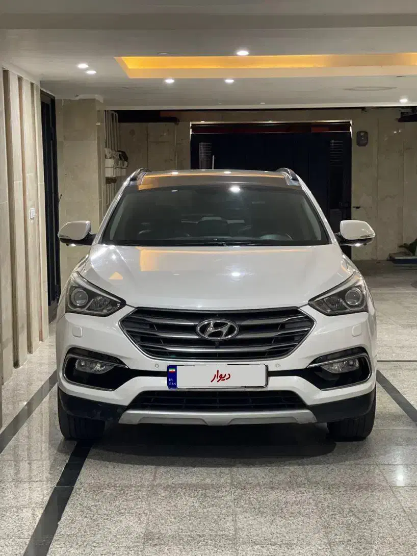 سانتافه ۲۰۱۶ فول بیرنگ GDI سفید|خودرو سواری و وانت|قزوین, |دیوار