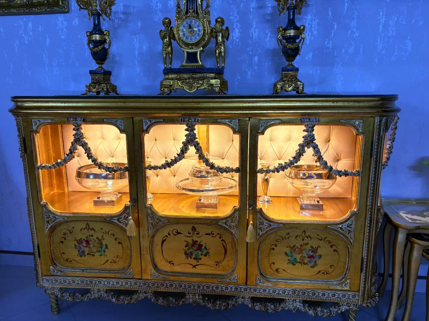 کنسول و ساعت شمعدان ست|بوفه، ویترین، کنسول|ری, دیلمان|دیوار