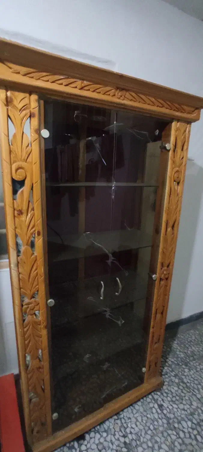 بوفه چوبی|بوفه، ویترین، کنسول|آمل, |دیوار