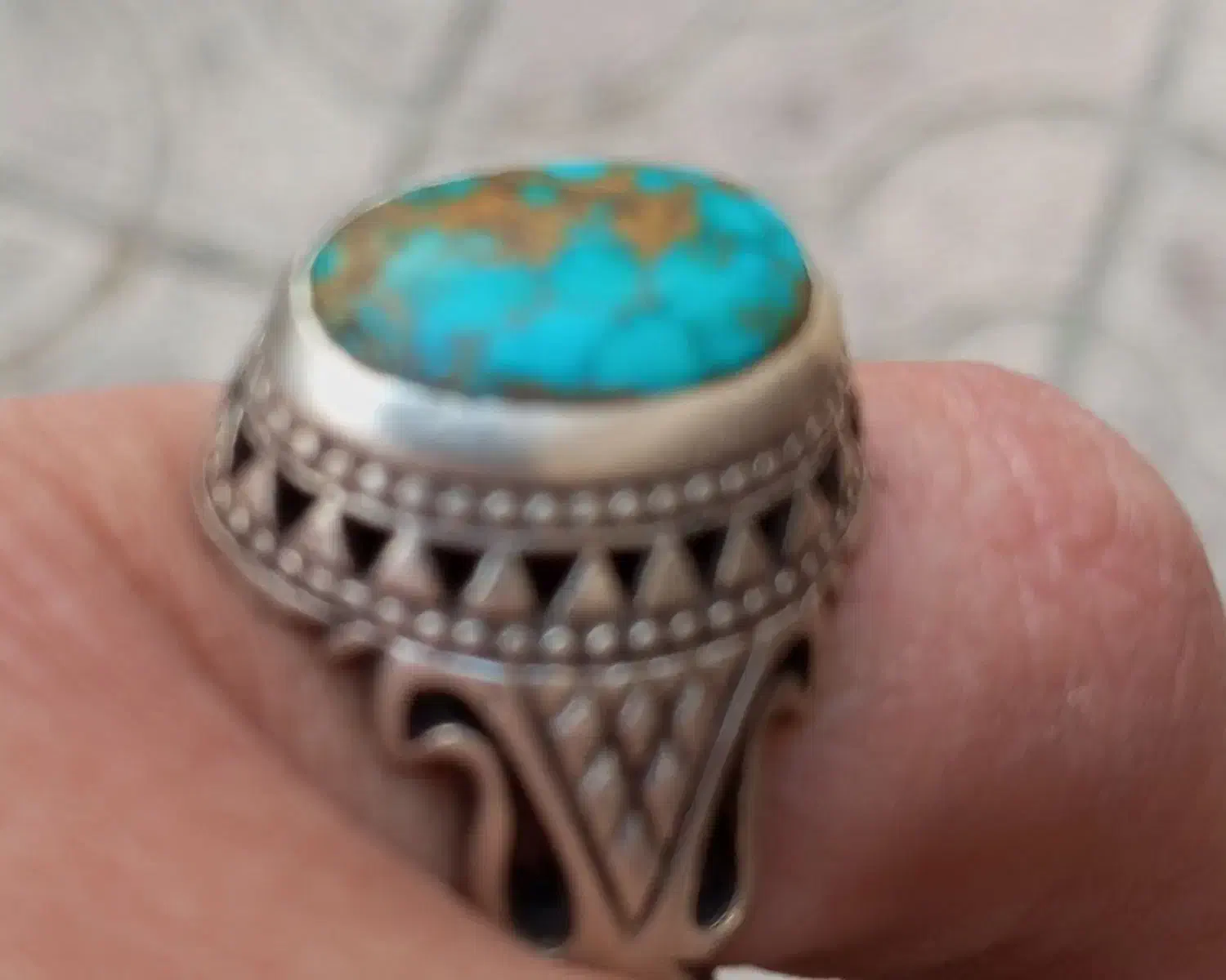 انگشتر فیروزه شجری|کلکسیون اشیاء عتیقه|تهران, تجریش|دیوار