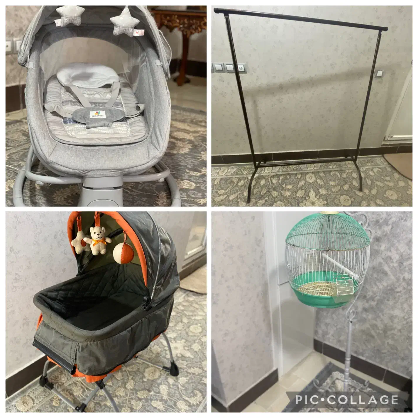 گهواره ،رگال،قفس|تخت و صندلی بچه|قشم, |دیوار