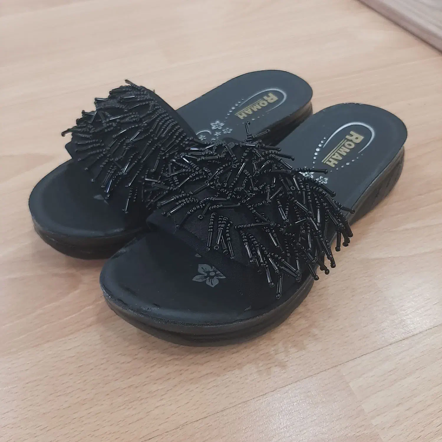 صندل دخترانه ملیله مشکی|کیف، کفش، کمربند|اردبیل, |دیوار