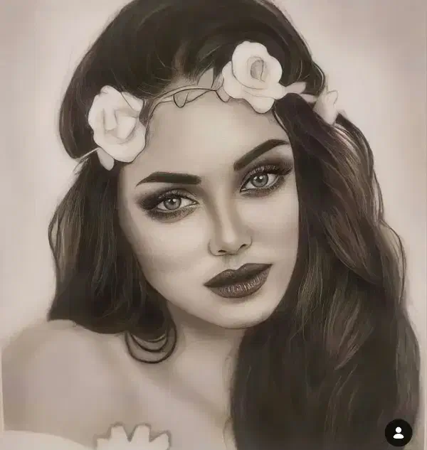 نقاشی چهره ، طراحی چهره|تابلو، نقاشی، عکس|بیرجند, |دیوار