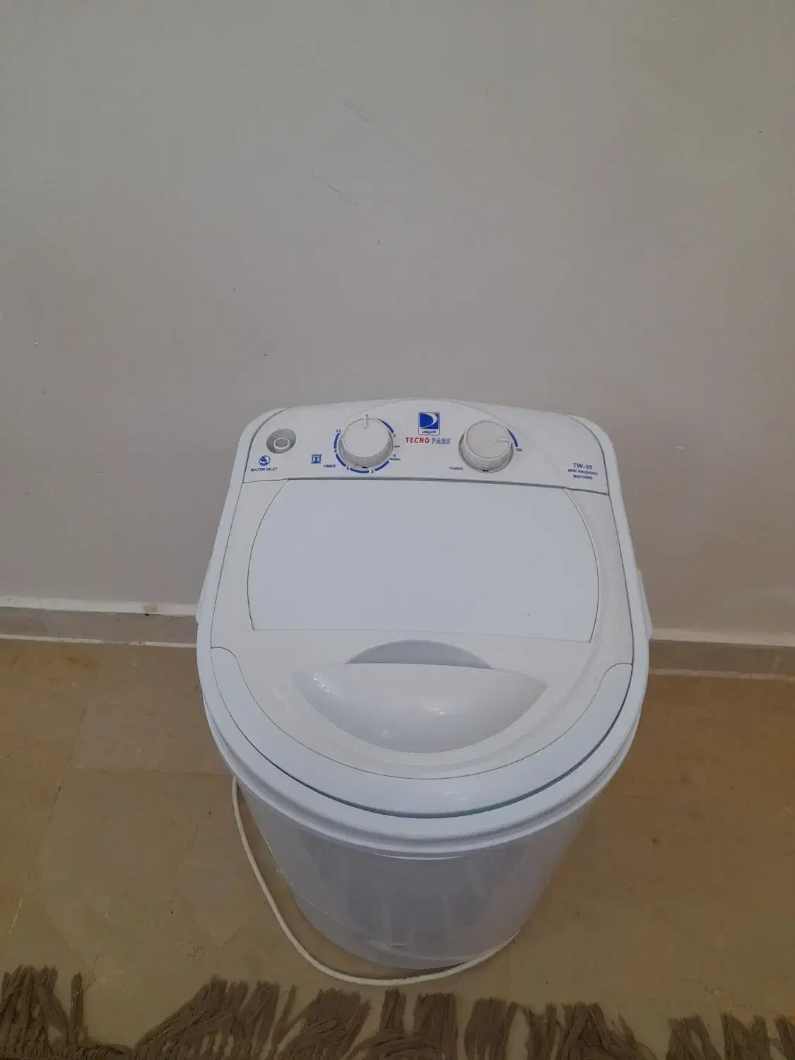 کهنه شور تکنو پارس۳ونیم کیلویی در حد نو|ماشین لباسشویی و خشک‌کن لباس|هشتگرد, فاز ۱ مهستان|دیوار