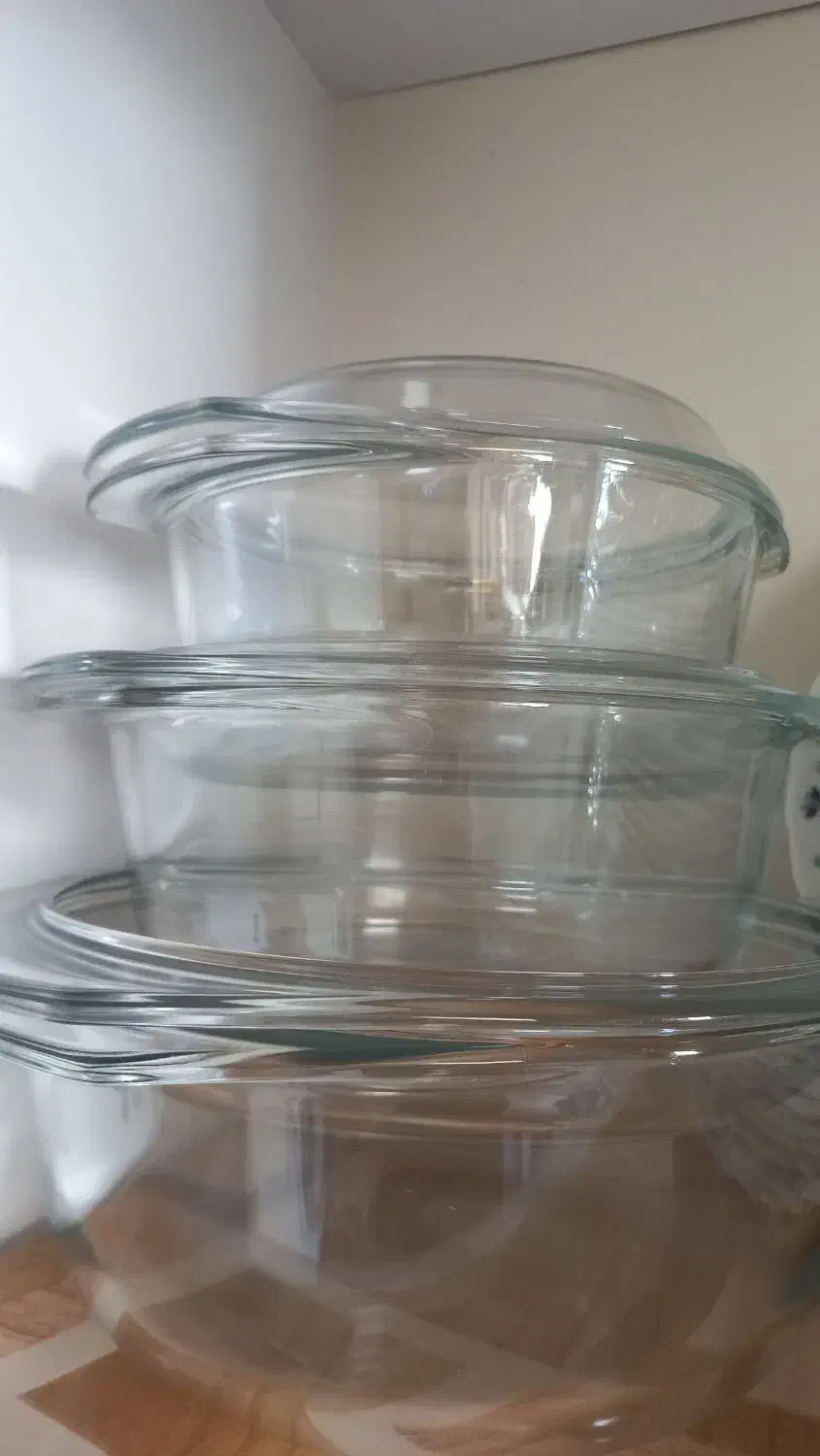 قابلمه ۳ تایی پیرکس فرانسه|ظروف پختوپز|اندیشه, شهرک صدف|دیوار