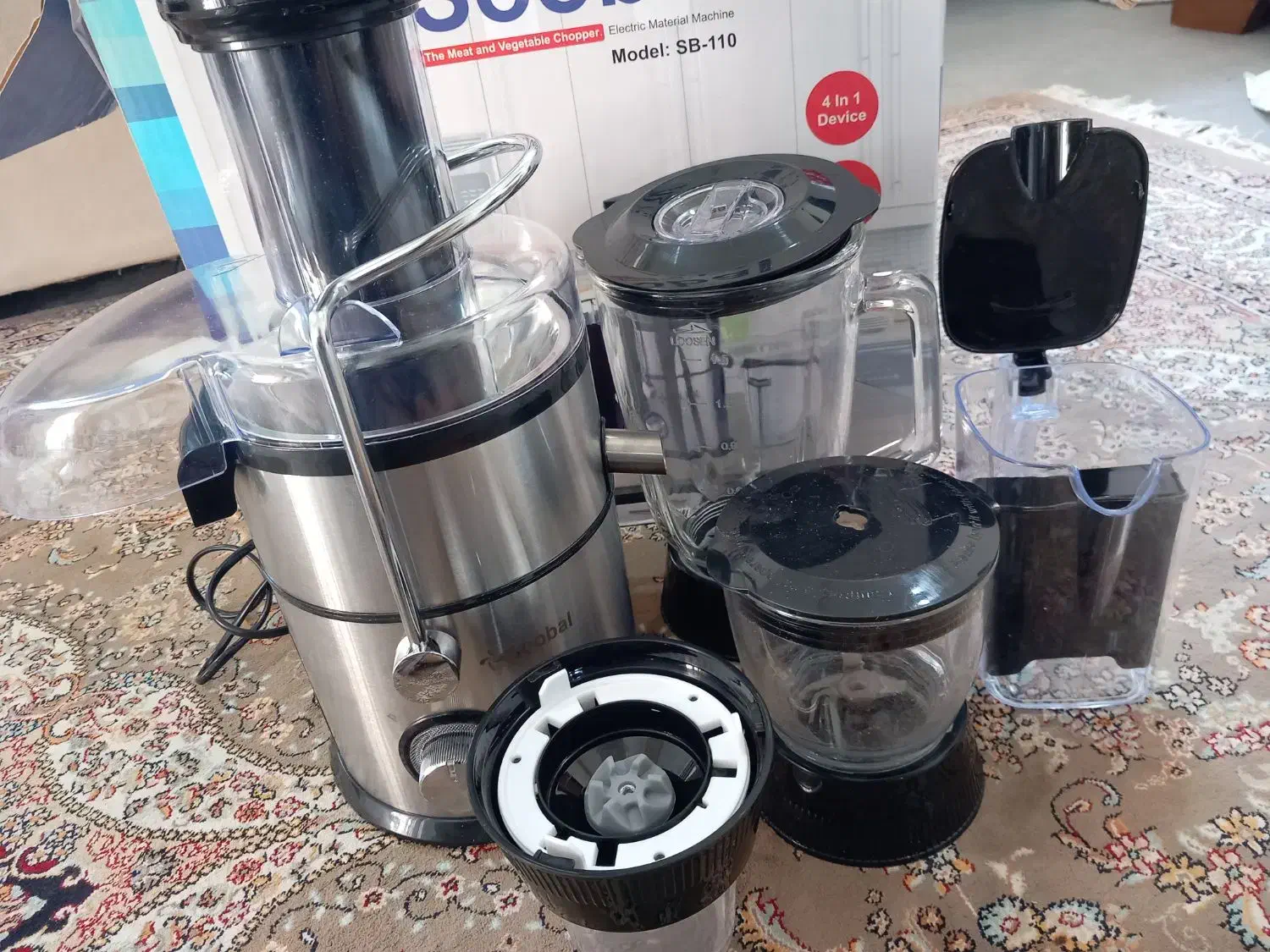 اب میوه گیری ۴ کاره سوبال استفاده نشده اصلان|آبمیوه‌گیر و آب‌مرکبات‌گیر|رامسر, |دیوار