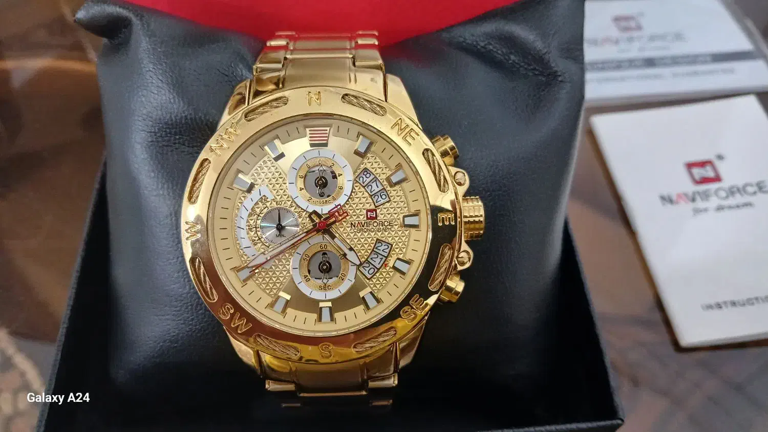 ساعت مچی مردانه طلائی نیوی فورس مدل nf9165|ساعت|امیدیه, |دیوار