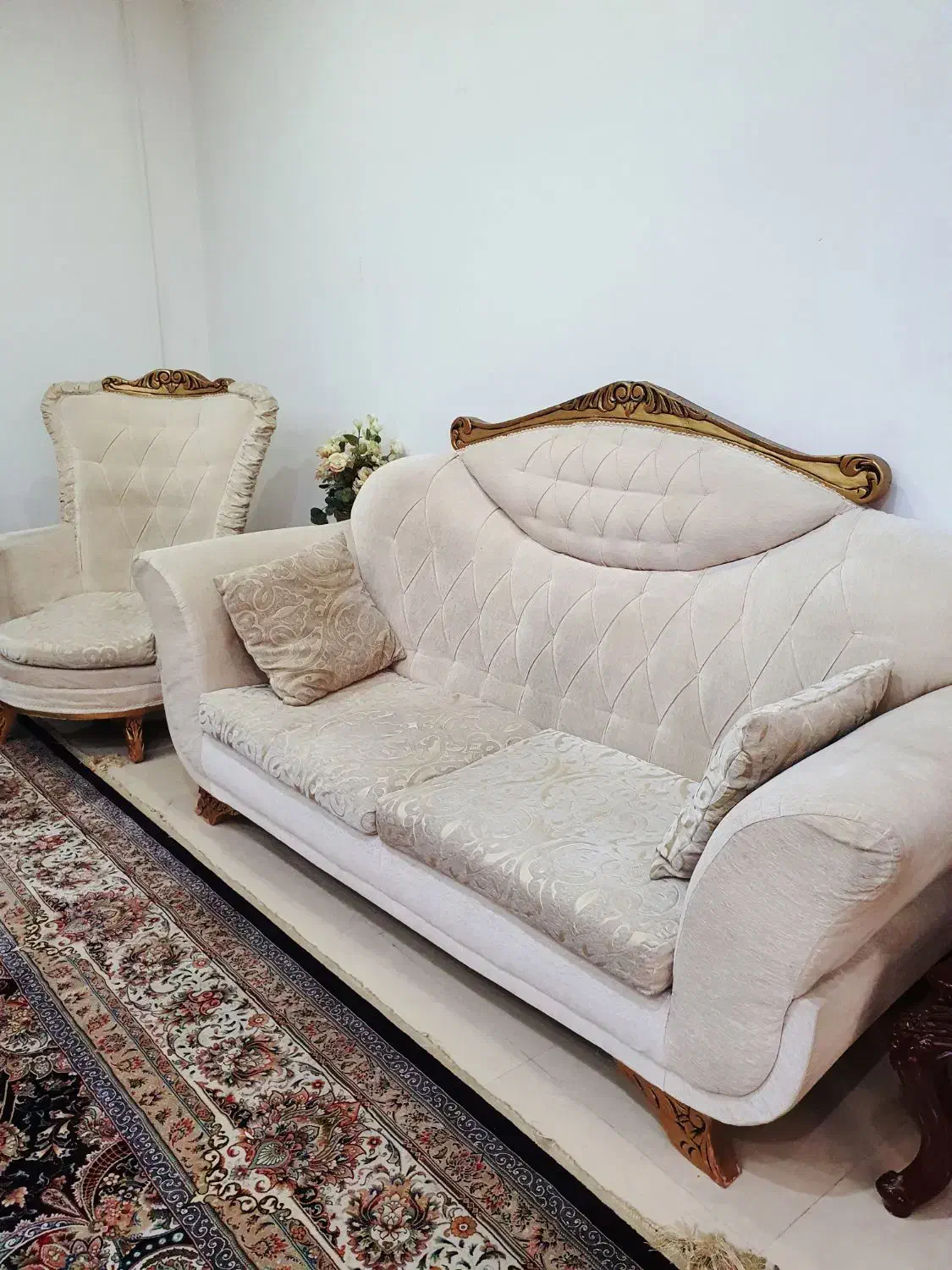 مبل راحتی ۷ نفره مجلل با پارچه ترک|مبلمان خانگی و میز عسلی|قائمشهر, |دیوار