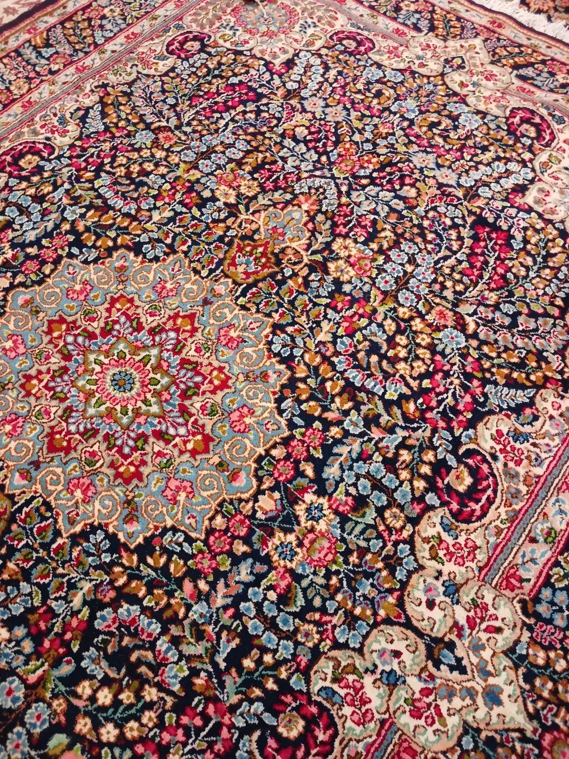 قالی دستباف ۶متری راوری|فرش|کرمان, |دیوار