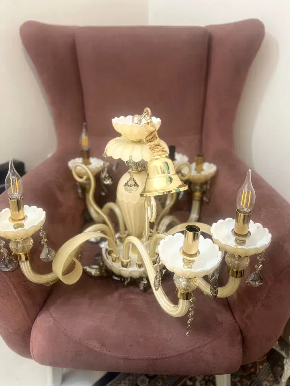 لوستر ۶ شاخه نو|لوستر و چراغ آویز|مشهد, امیریه|دیوار